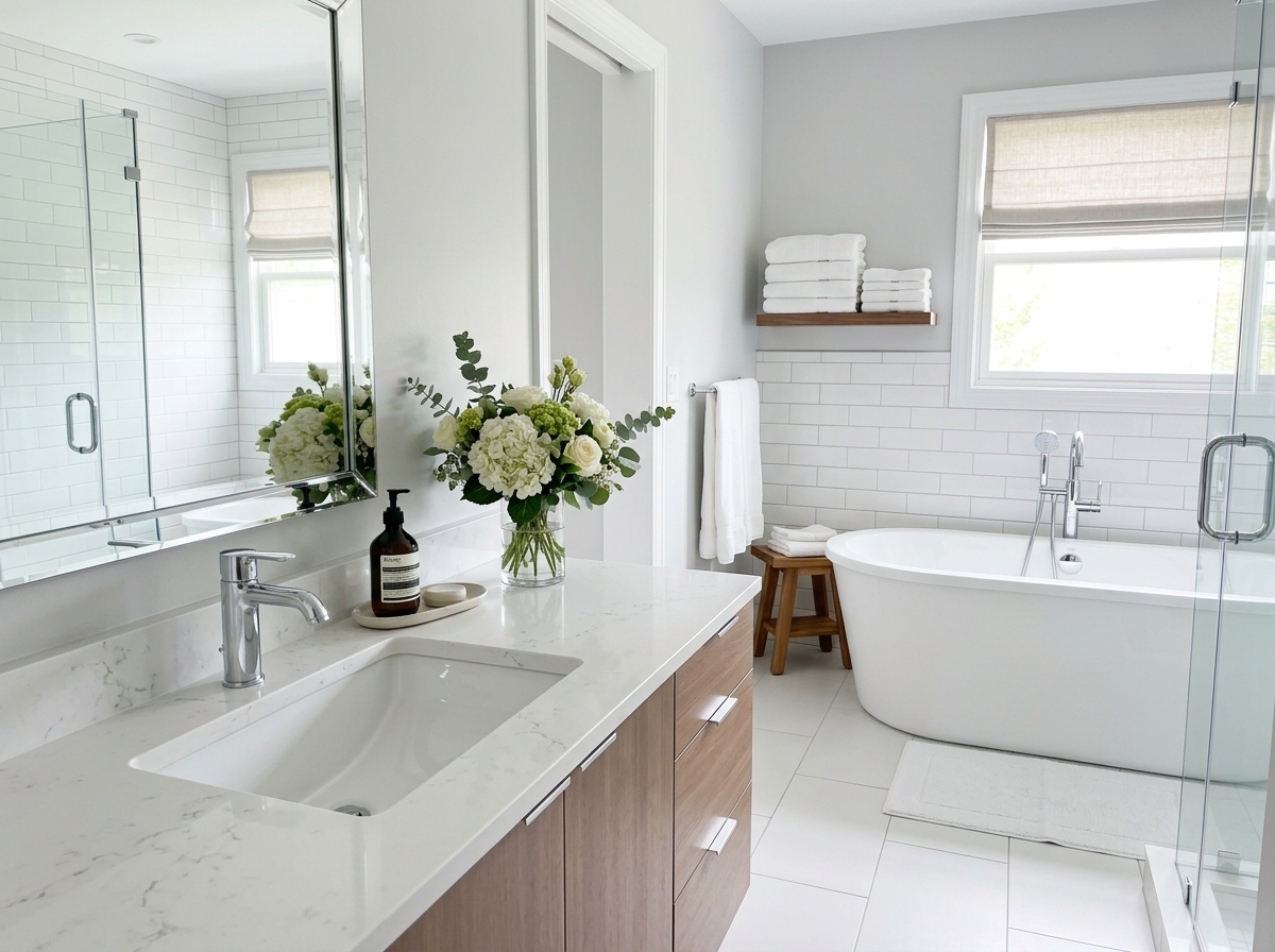 Gleaming bathroom