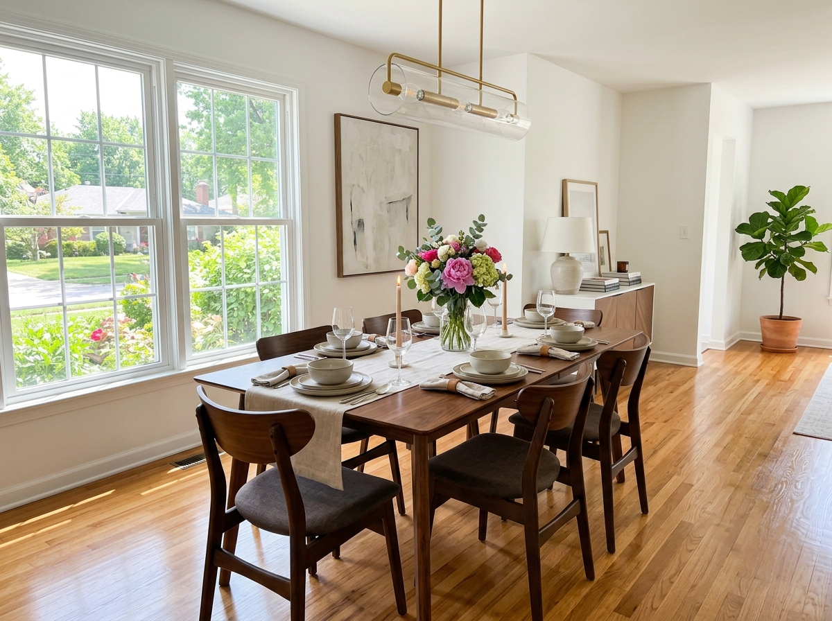Spotless dining room